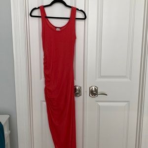 Silvergate NWOT maxi dress. Asymmetrical, orange size S
